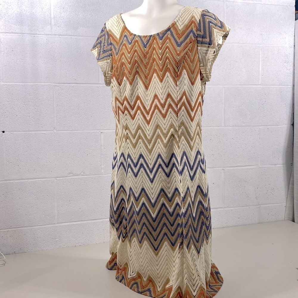 Sharagano medium size dress multi coloured​​​​​​​​​​​​​​​​​
